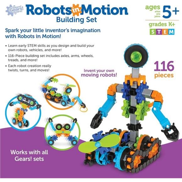 Kids STEM Educational Toy Motion Building Set -‎ 116 Pieces, Ages 5+, Robot Toy - Picture 6 of 6